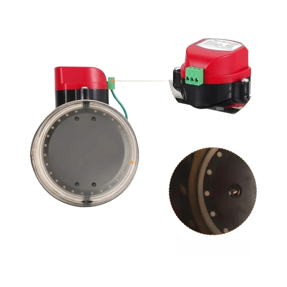 Electric Airflow Control Valve AC24V 201 Stainless Steel for Commercial Residential HVAC Systems Adjustable Air Volume 90 Deg