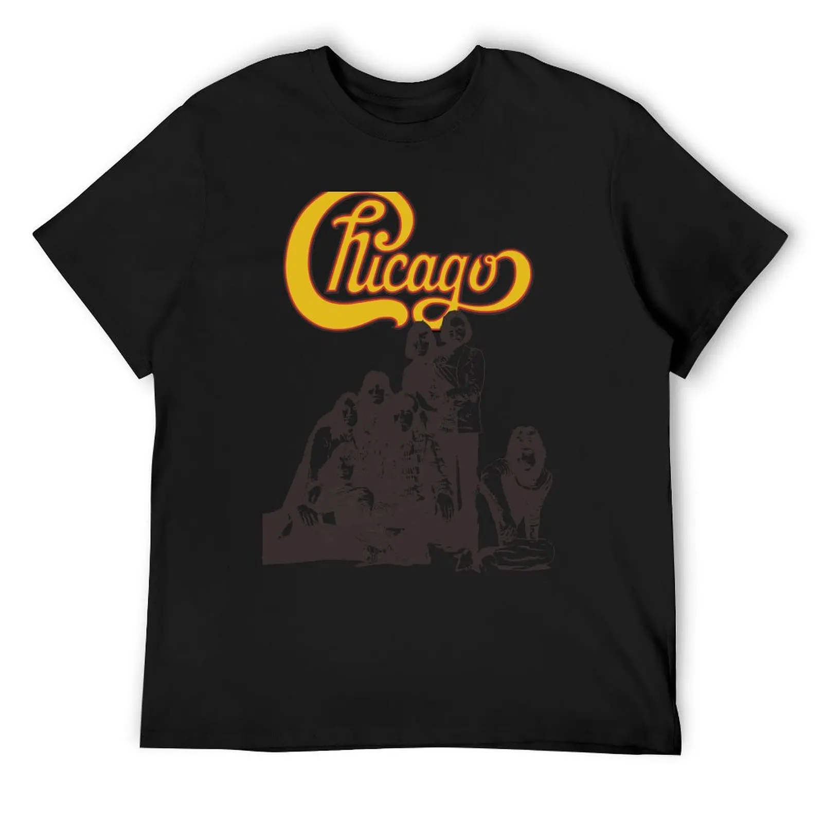 

Chicago T-Shirt plain graphics blue archive mens vintage t shirts