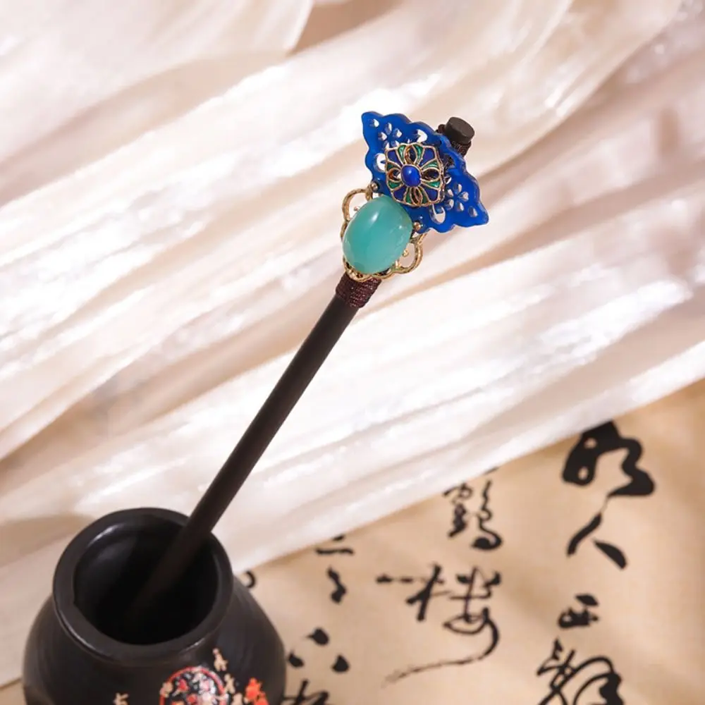 

Luxury Handmade Flower Hairpins Hair Sticks Vintage Wood Chinese Hair Stick Pins for Women Hair Ornaments Jewelry Accessories