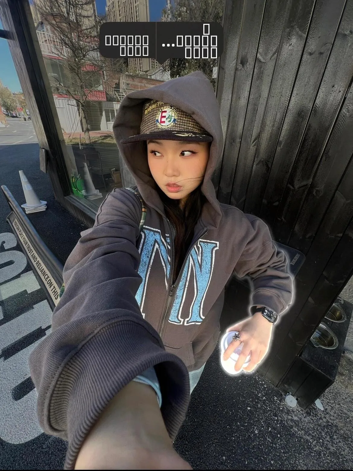 

Ретро-кардиган в американском уличном стиле, хлопковый, с капюшоном, женский, плотный, с принтом логотипа, свободного кроя, модный