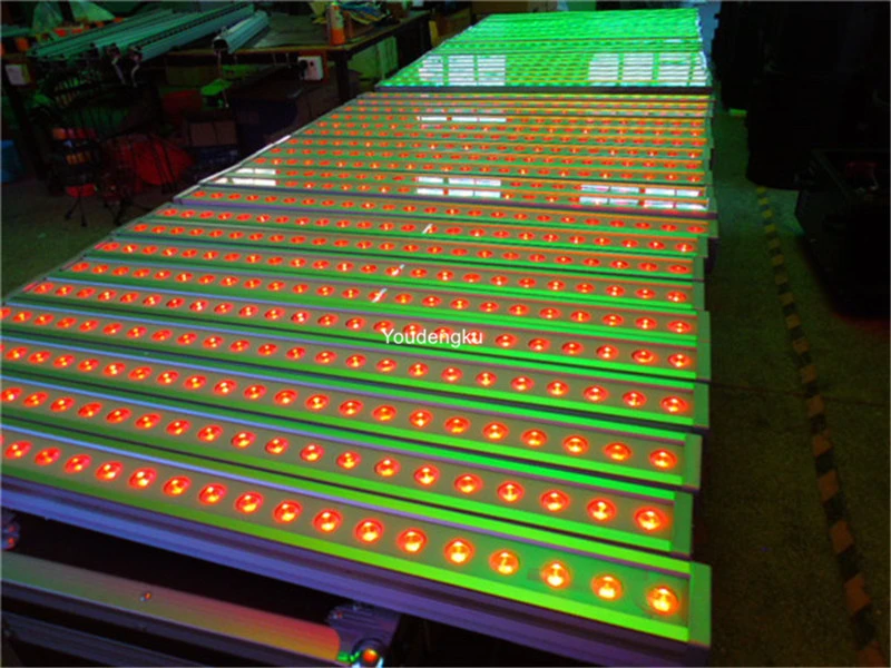 

20 pieces P65 dmx rgbw led wall washer 24x4w 4 in1 Outdoor Waterproof Linear Wall Washer Building Exterior Wall Lighting