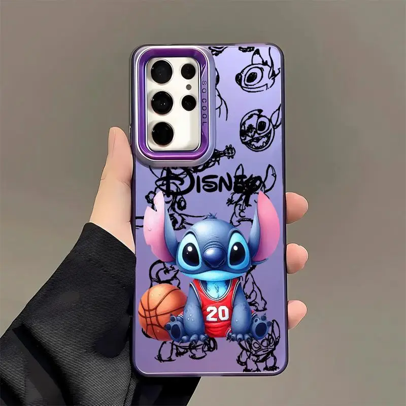 Disney Lilo & Stitch Case for Samsung Galaxy S23 Ultra S20 FE S24 Ultra Note 20 S20 S22 Plus S21 FE Soft Luxury Cover