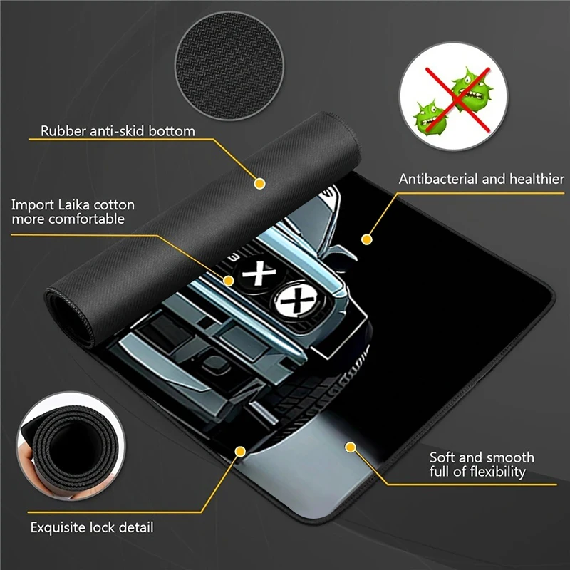 Xxl Mousepads Super Coupe Illustratio Print rutschfeste Tastaturmatte Sportwagen Custom Pc Deskmats Gamer Schrank Teppich Mauspad