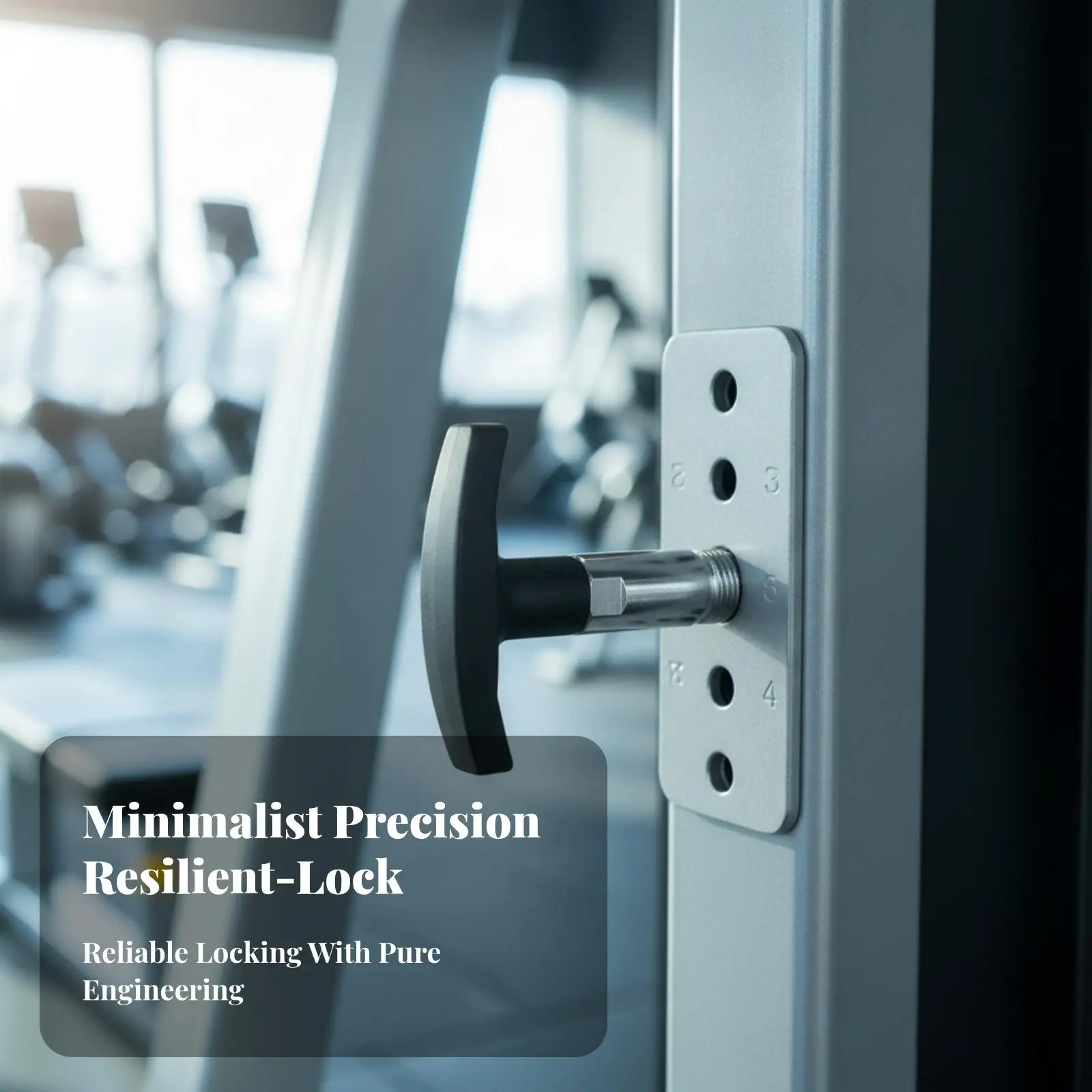 Quick Release T-Handle Pull Pin | Metal Construction, Threaded Pull Pin, for Exercise Equipment