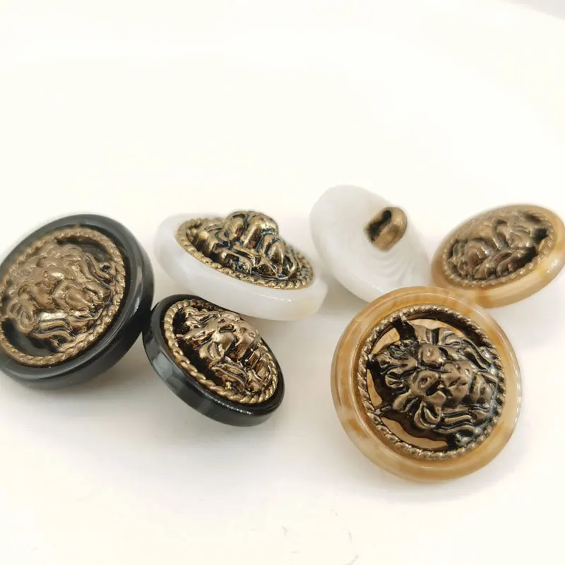 Neues Produkt Löwenkopf-Knöpfe Schaftknöpfe DIY Kleidungsdekorationsknöpfe Nähzubehör Nähknöpfe 10 Stück 18/23mm – Detail 4
