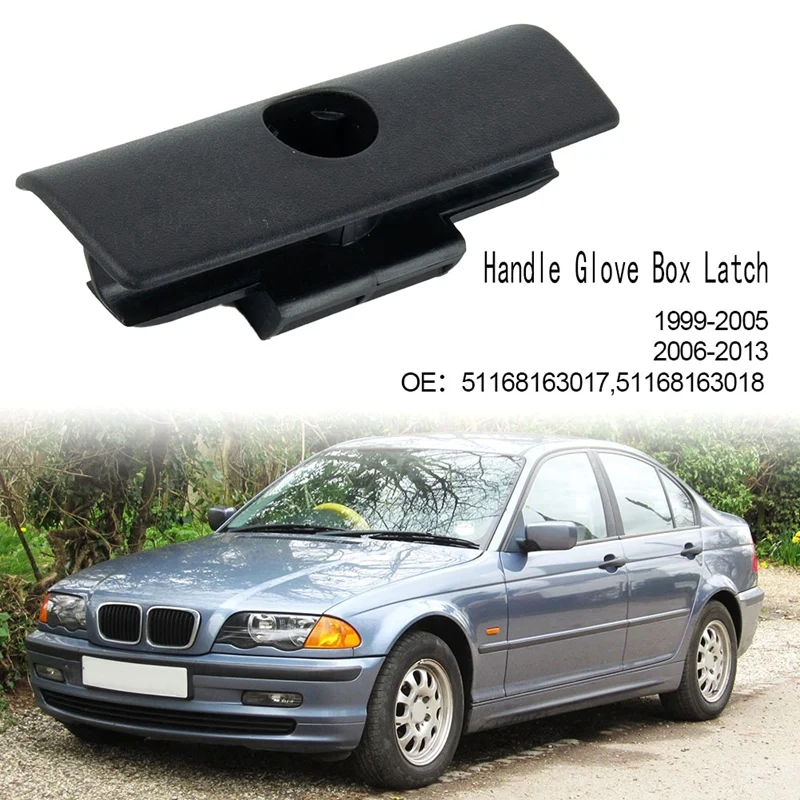 Black Glove Box Latch Handle Glovebox Lock Handle Replacement Parts Accessories For BMW 3 Series E46 E90 51168163018 51168163017