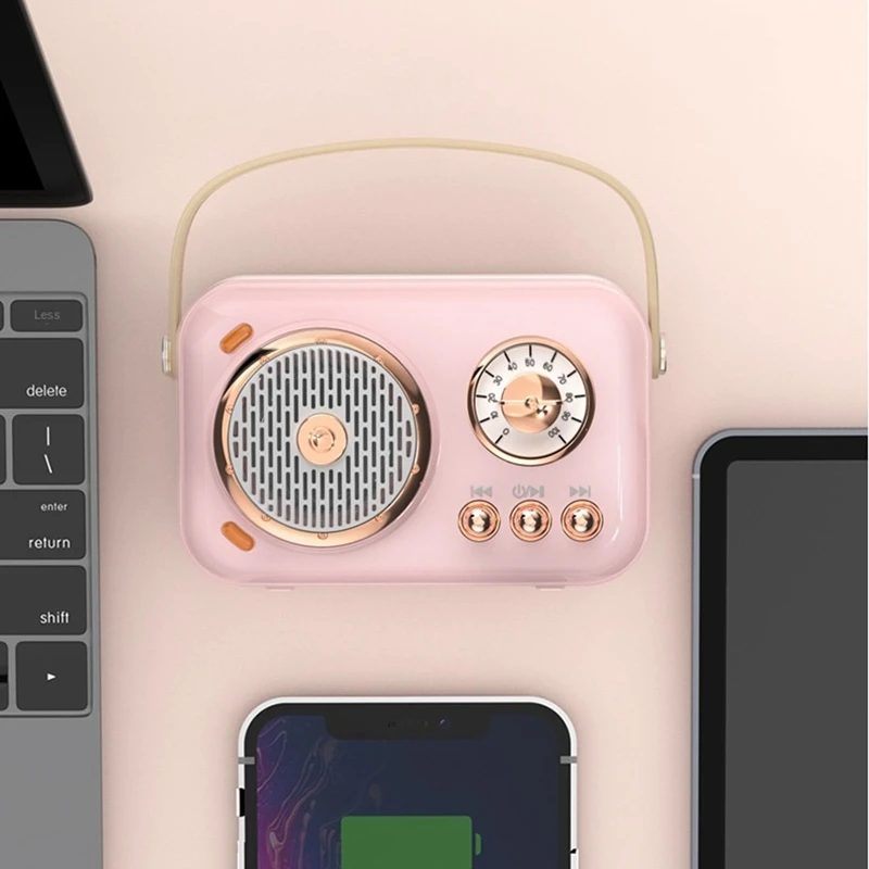 RISE-Family Outdoor Children's Karaoke Bluetooth Speaker Wireless Microphone Portable Card Subwoofer High Volume