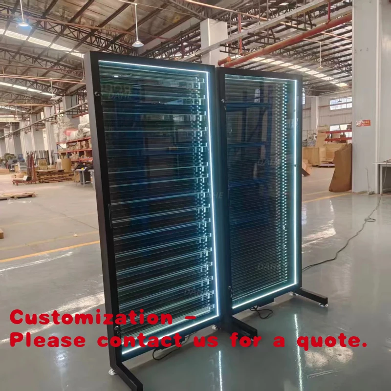custom.Single Sided Metal  Tempered Glass Lockable  Sports Card Display Cabinet Shopping Mall, Supermarket, Retail Shop