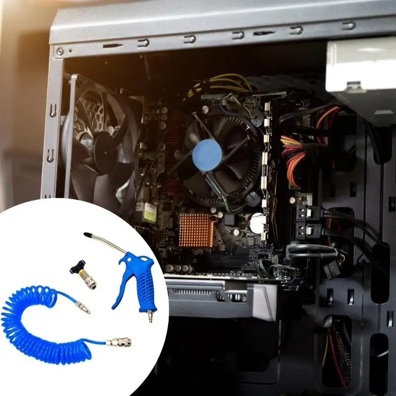 E15A Blow Guns, Compressor Air Guns with 5m Spirals Hose, Truck Air Dusters Blow Guns, Compressor Air Accessories, Air Blow Guns
