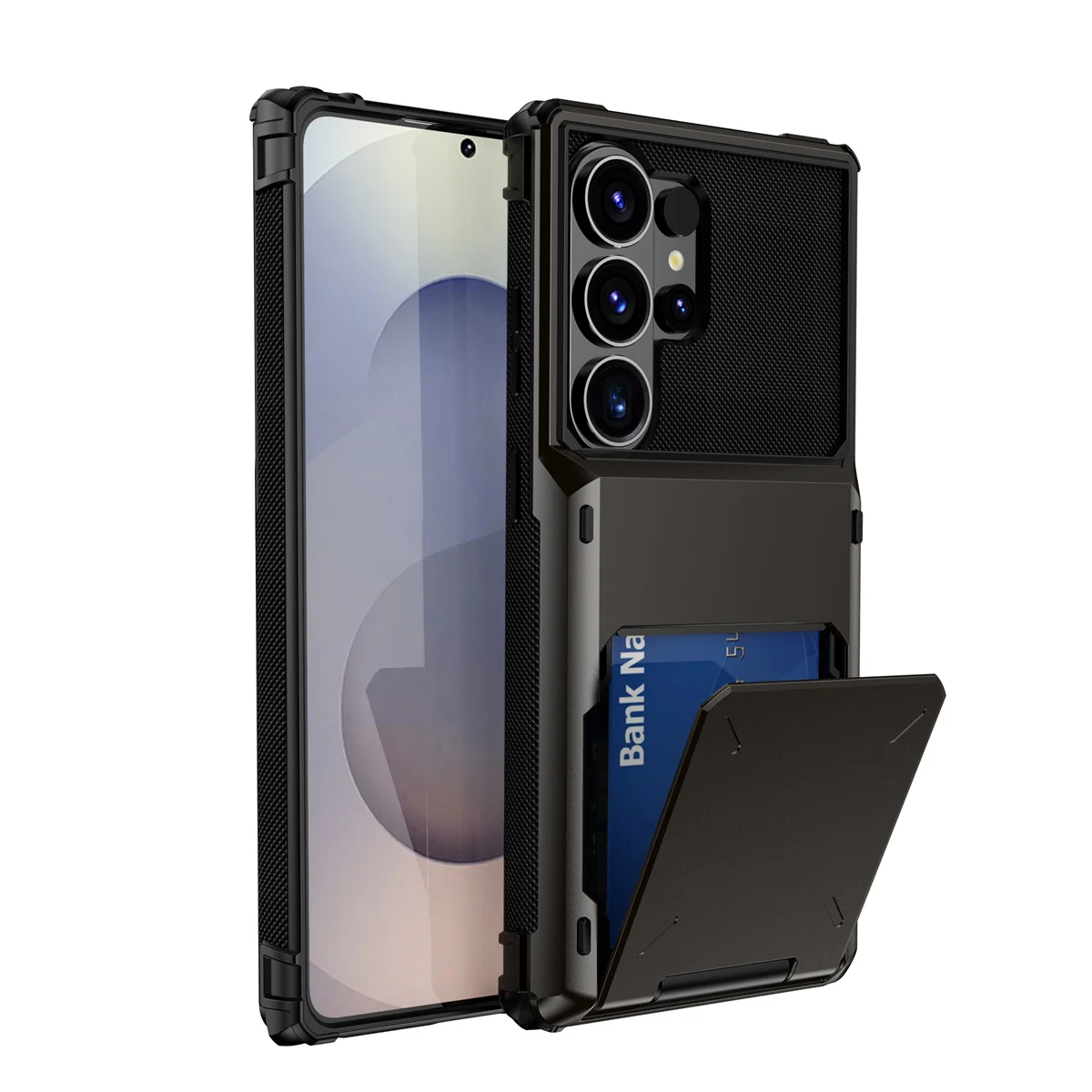 Handyhülle mit Kartenfach für Samsung Galaxy S24 S23 S25 FE S26 Ultra S22 S21 Plus A17 A07 A16 A06 A15 A35 A55
