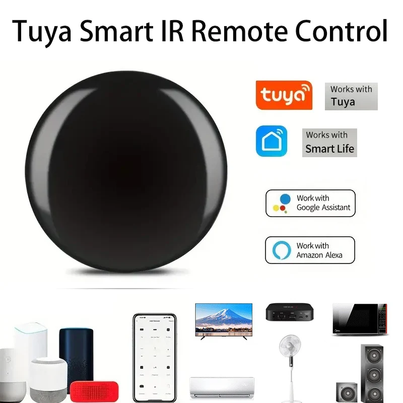 

Smart Wifi IR Universal Remote Control Tuya Smart Life APP Voice Control Infrared Remote Controller Support Alexa Google Home