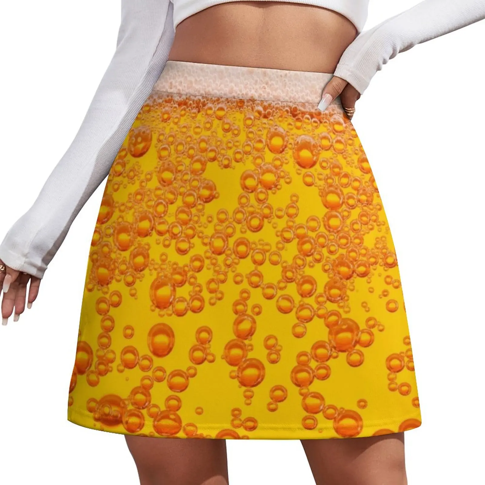 beer Mini Skirt sexy skirt Skirt satin