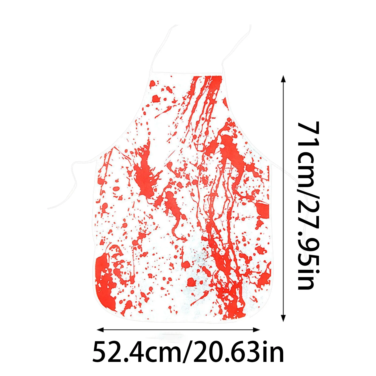 Avental sangue respingado traje avental dia bruxas avental sangrento empregada vestir-se acessório roupa para mulheres