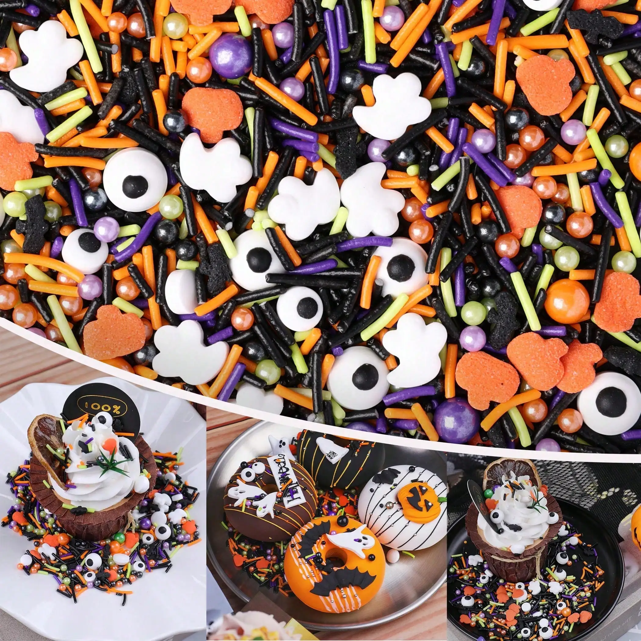 75g Monster Mash Embellishment Kit - Multicolor Halloween Sprinkles for DIY Decor & Creative Projects, Cake Decorating Tools view 5