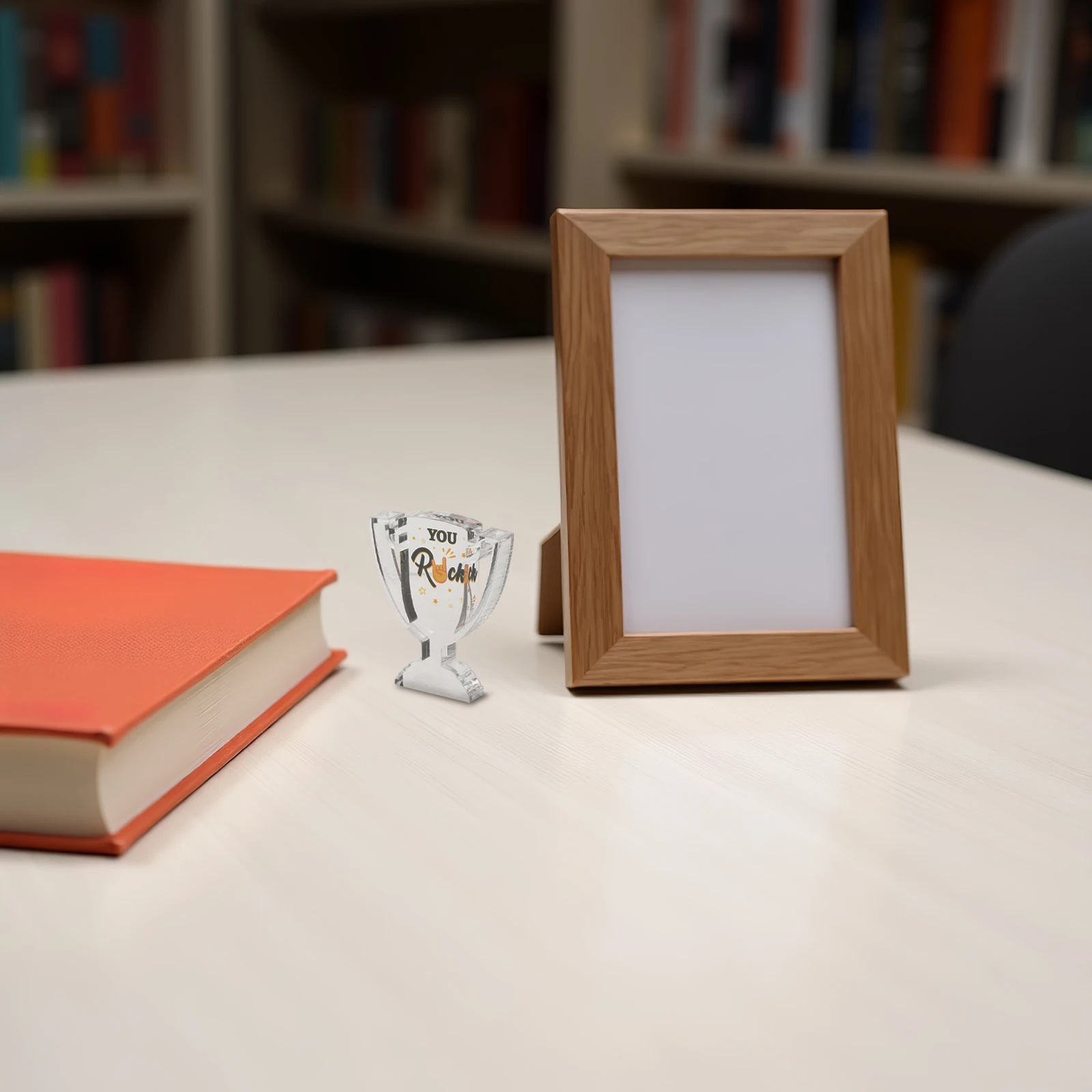 

6 PCS Mini Acrylic Trophy Teacher Awards Decorations Employee Appreciation Plaque Trophies for