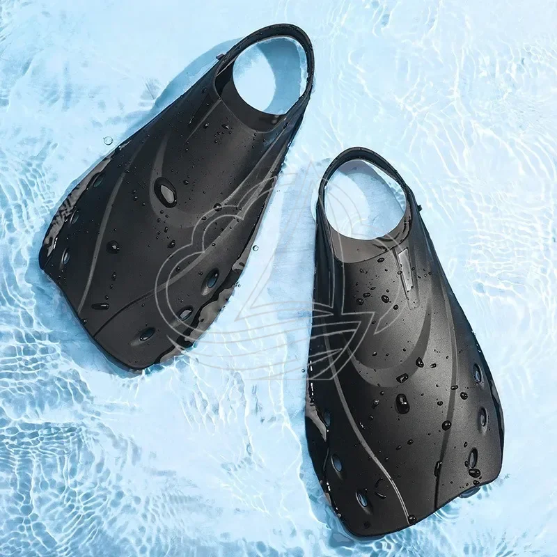 Flexible Short Swimming Fins Non-Slip Freestyle Snorkeling Diving Training Gear For Men Women