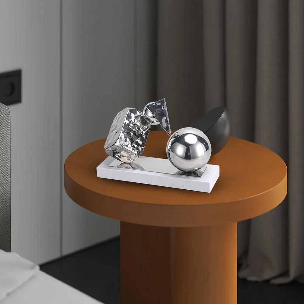 

'for Geometric Modern S/s Steel Desktop Art Sculpture For Interior Home Decor With Modern Art Decoration Modern Objects Home