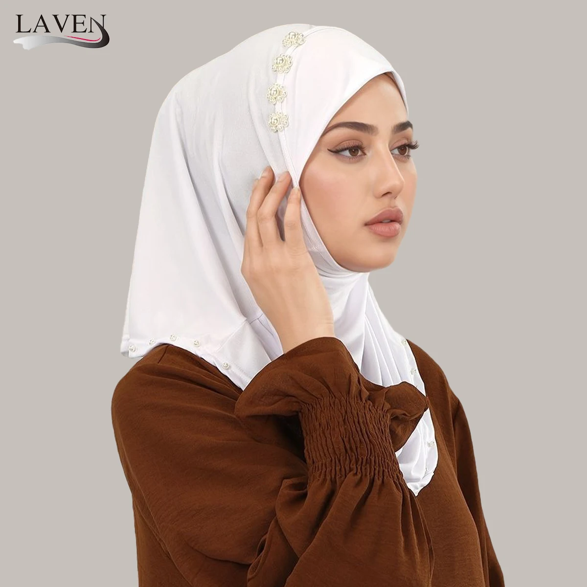 

Хлопковый мусульманский нижний шарф, внутренняя кепка, женский мусульманский платок, длинная шаль, накидка на шею, головной убор, полное покрытие, исламские шапки, шляпа, тюрбан