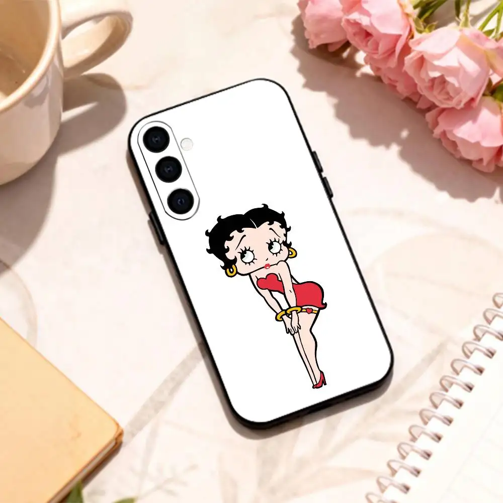 G-Girl G-Betty-es B-BoOpS  phone Case For Samsung Galaxy A73,A72,A71,A70,A53,A52,A51,Others Soft Black Shell view 6