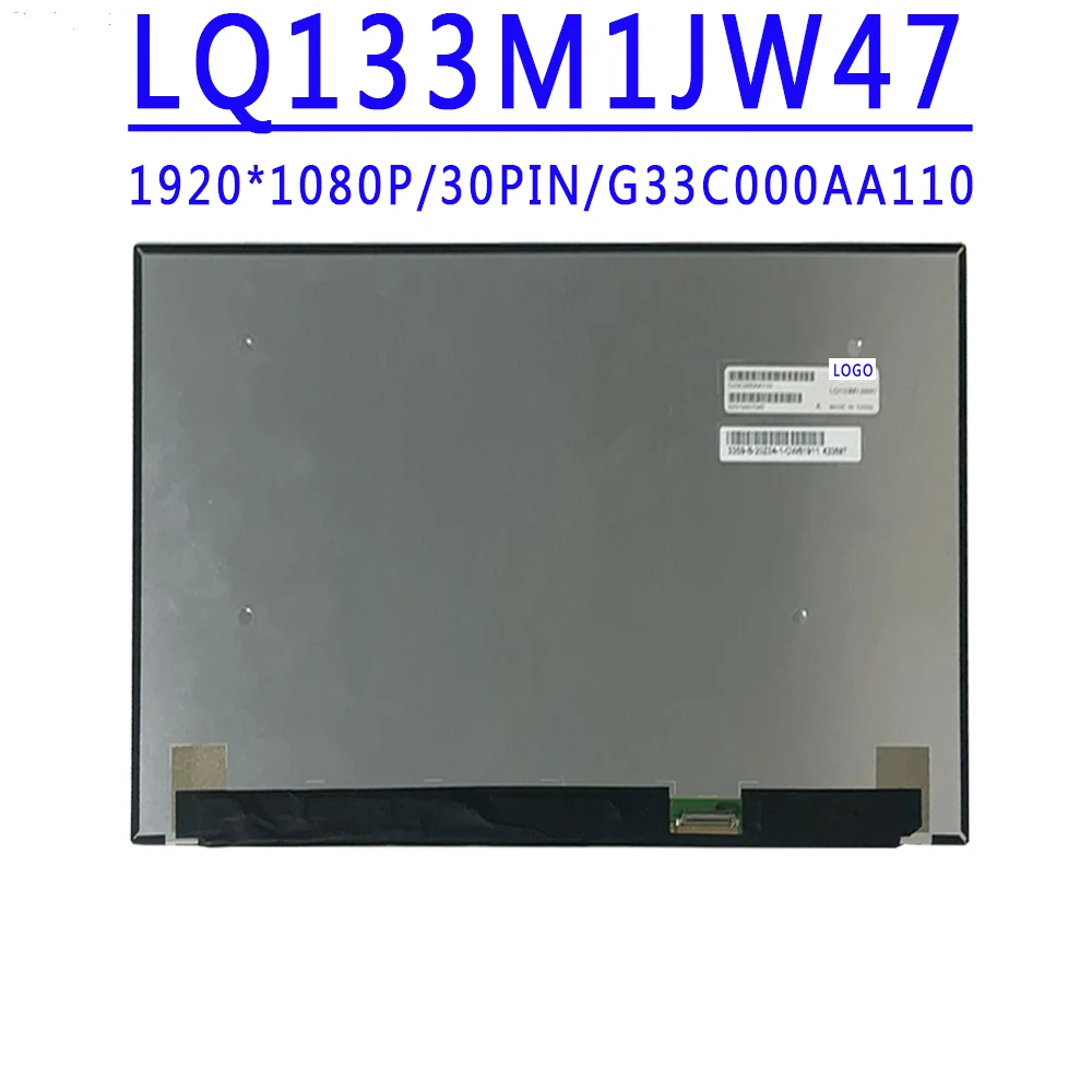 

G33C000AA110 LQ133M1JW47 13.3 inch 1920X1080 IPS FHD 30Pins EDP 60HZ LCD Panel Matrix Replacement Without Touch LQ133M1JW47