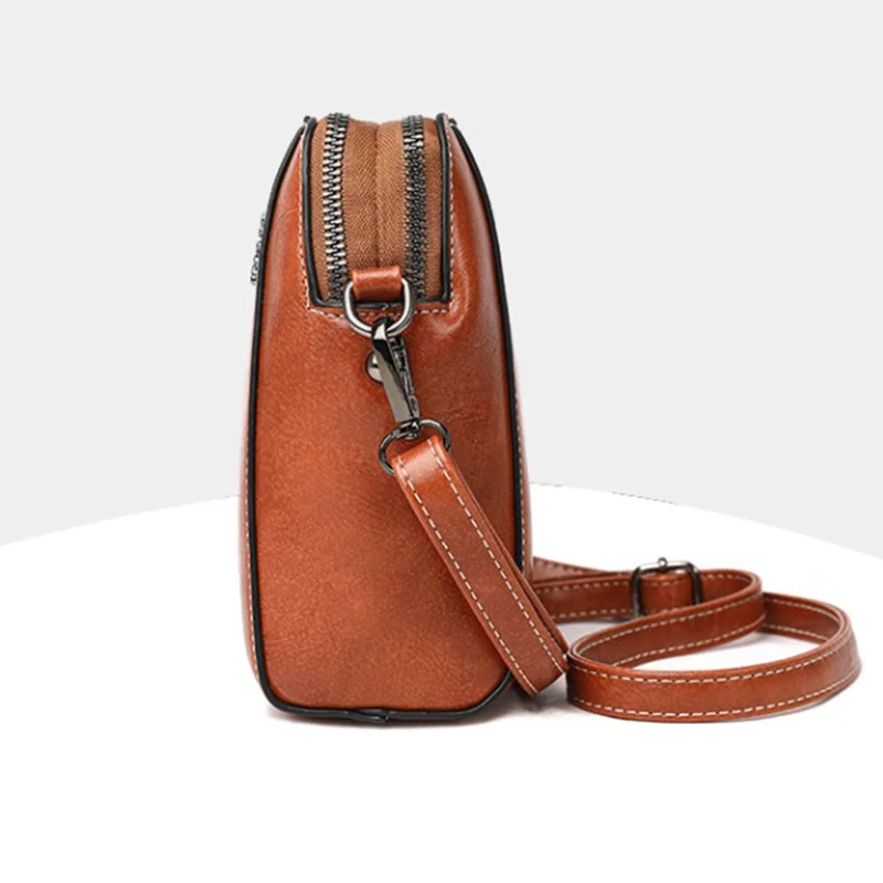 Damska torba designerska Vintage Crossbody miękkie skórzane torby na ramię pokrowce na telefon komórkowy codzienne torby damskie