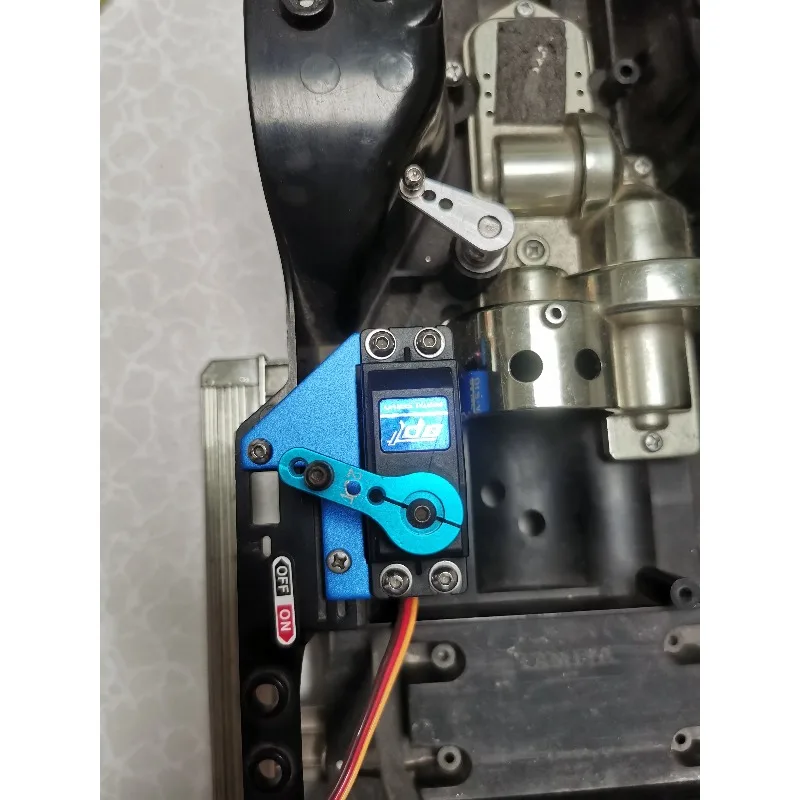 

Aluminum Servo Mount for TAMIYA CC01 1/10 RC Crawler, 3-Point Reinforced Servo Holder, Heavy Duty RC Car Metal Upgrade Parts