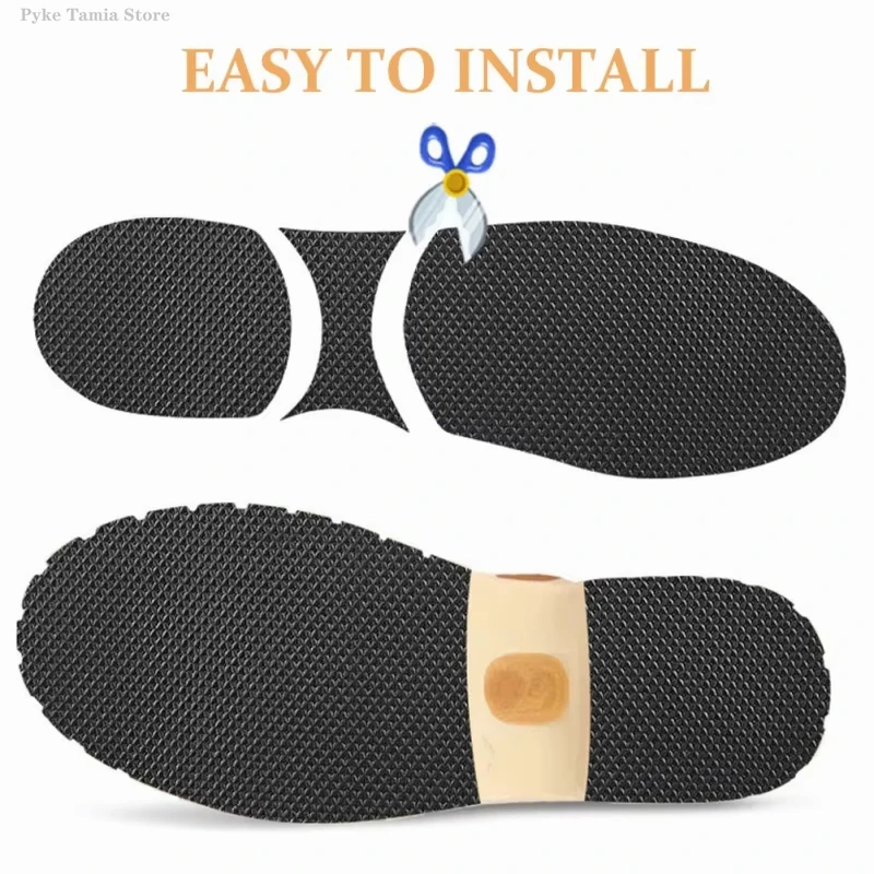 Anti-slip Sole Stickers No-adhesive Heel Sole Protector Mute Cushion Insoles Repair Wearable Outsole Shoes Pads Shoe Accessories