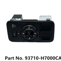 For Kia 2018 - 2022 Pegas Soluto Headlamp height adjustment Mirror angle adjustment button 93710H7000CA 93710H7000 93710-H7000