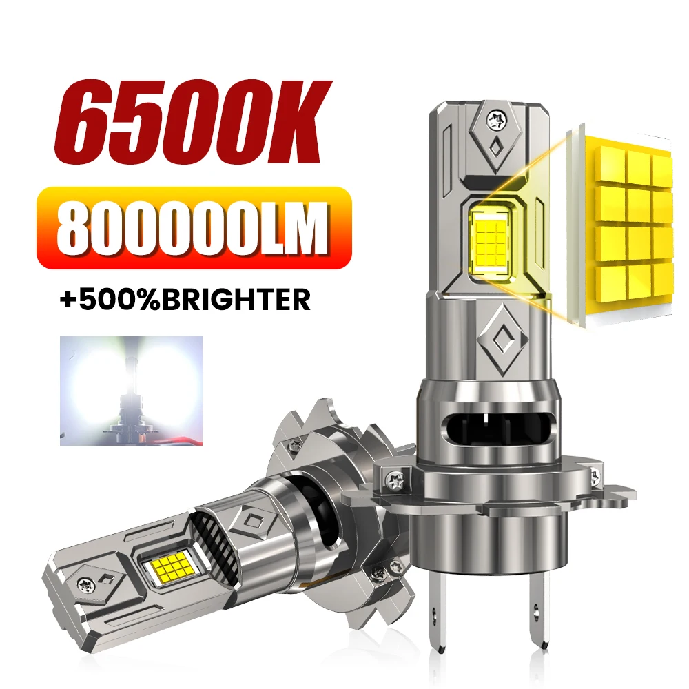 

2Pcs H7 LED Headlight Kit Mini Bulb 800000LM 6000K CSP for Car Headlamp 12V White Auto Fog Lamps H7 Led Turbo Automobile