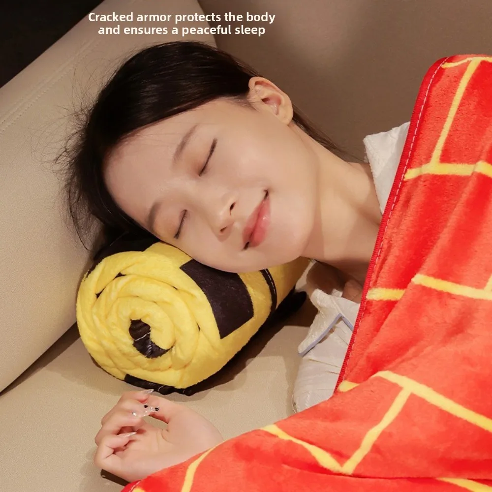 

Versatile Fun Pattern Tai Chi Nap Blanket Folding Coral Fleece Air Conditioning Blanket Soft Cozy Thermal Blanket Dorm Room
