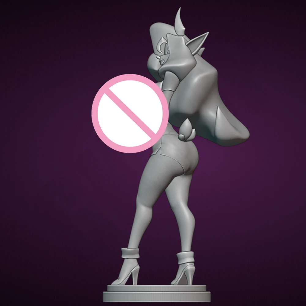 Figurine de loup féminin NSFW, fille Sexy, modèle en résine, jouet artisanal, Statue de réduction Miniature non assemblée, Kit non peint, 1/24