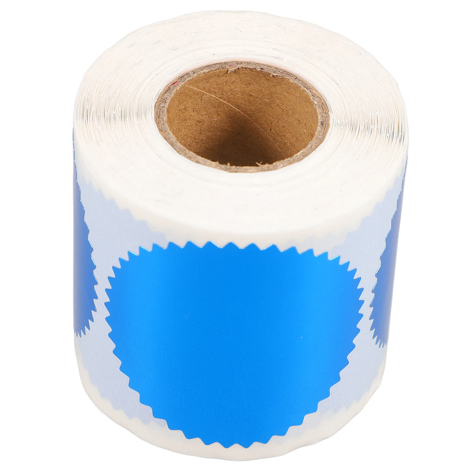 

250pcs Steel Print Tags Embossing Stickers Custom Seals Certificate Awards Serrated Edge Adhesive Labels Secure Sealing For