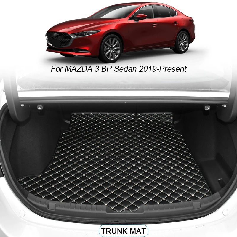 

Для MAZDA 3 BP Sedan 2019-2025 на заказ Автомобильный багажник основной коврик водонепроницаемый против царапин нескользящий защитный чехол внутренний авто аксессуар