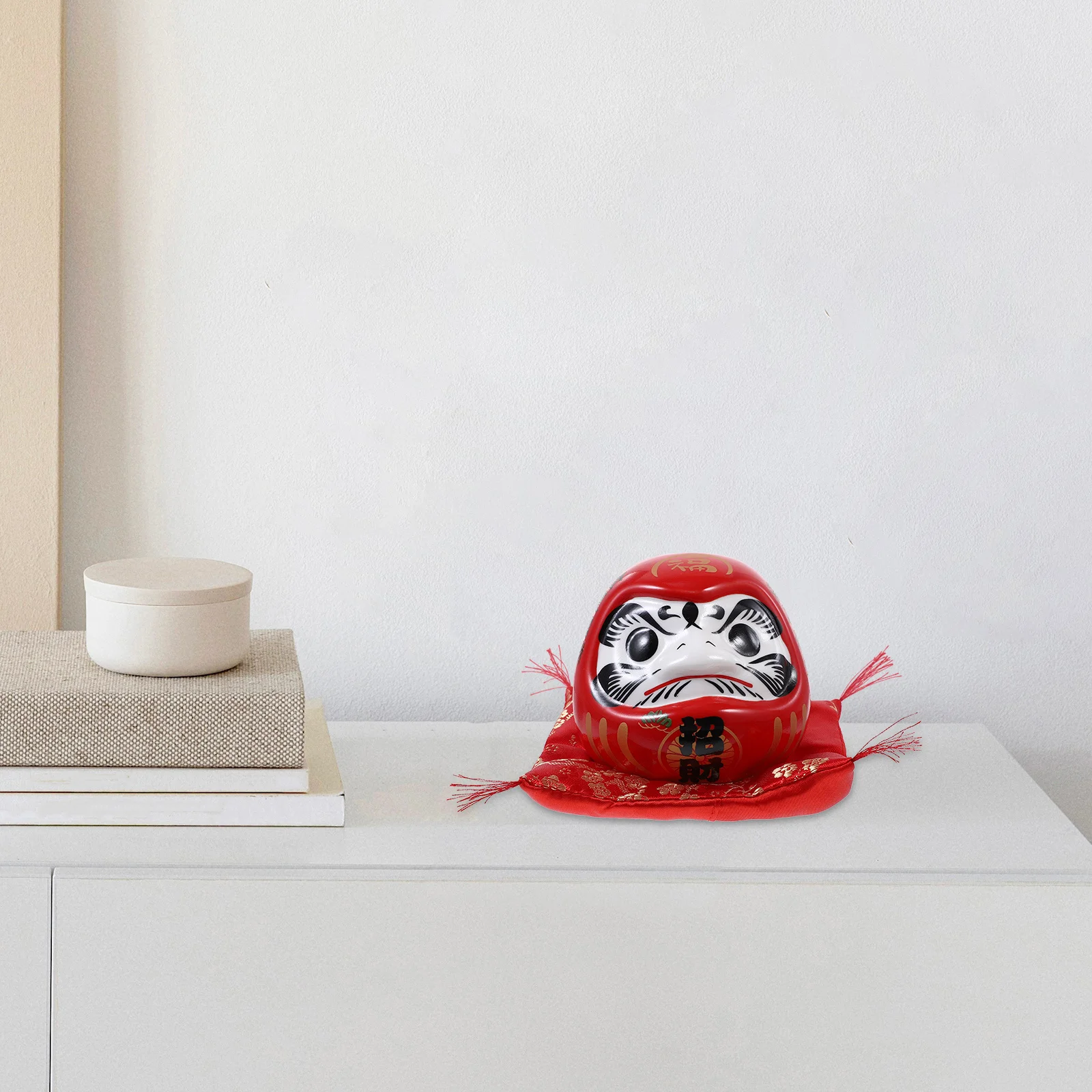 

Japanese Dharma Piggy Bank Ceramic Medium Size Unique Saving Jar for Desktop Home Decor Coin Storage Ceramic Piggy Bank