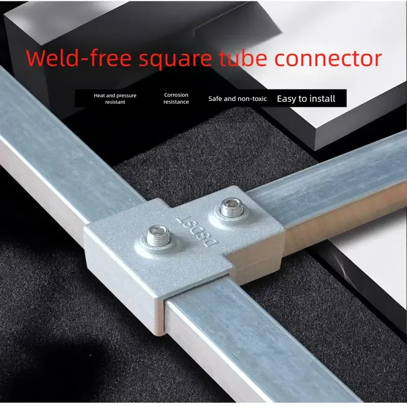 Aluminum Alloy Square Tube Connectors  Three-Dimensional Joints Welding-Free Fittings for Steel Pipe Assembly Storage Shelves