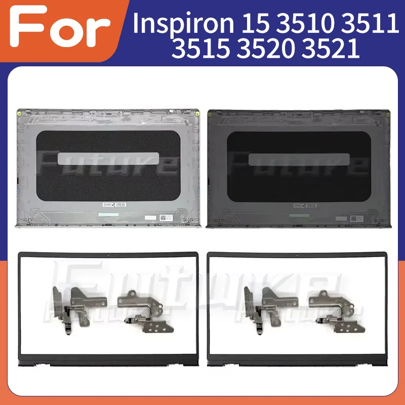 

New For Inspiron 15 3510 3511 3515 3520 3521 LCD Back Cover Front Bezel Hinges Set DDM9D 0WPN8 09WC73