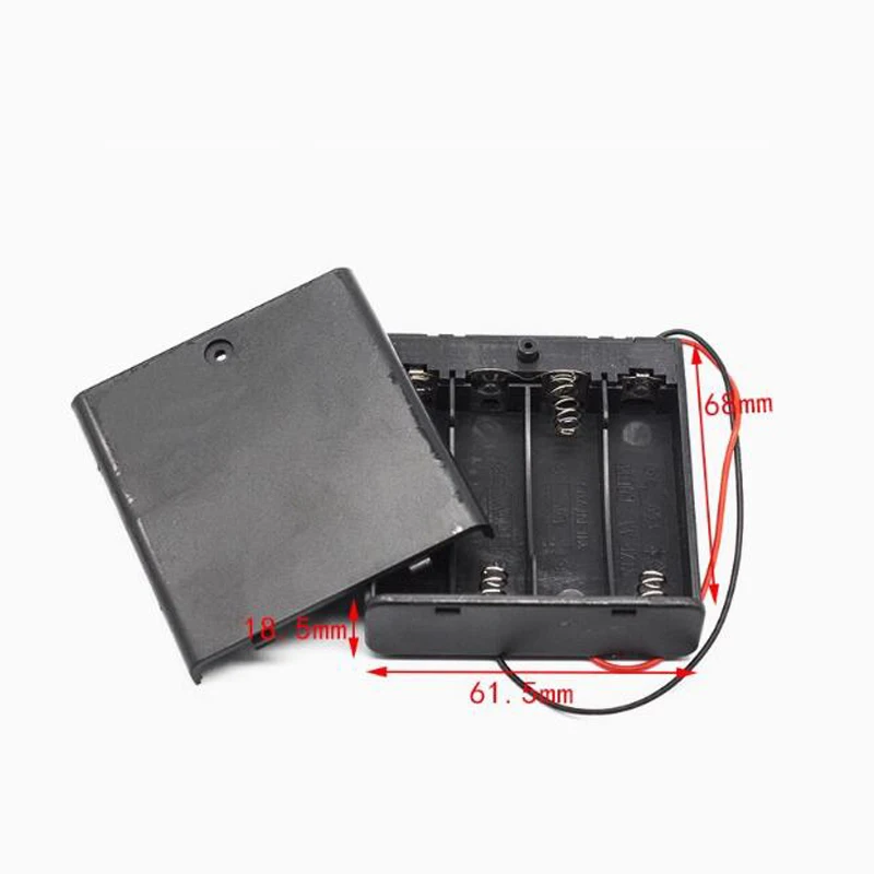 Battery box AA/No.5 battery holder with cover 14500 battery compartment 1/2/3/4/6/8 welding-free series diy battery slot