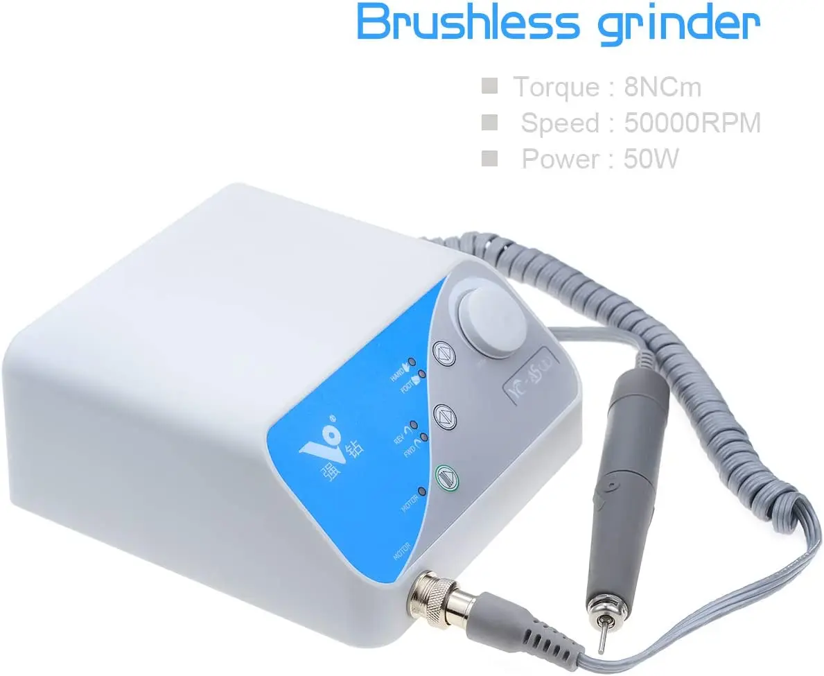 APHRODITE 50W Dental YC-A500 Brushless MicroMotor Polisher Polishing Machine 8Ncm with 50000 Brushless Handpiece 2.35mm Chuck