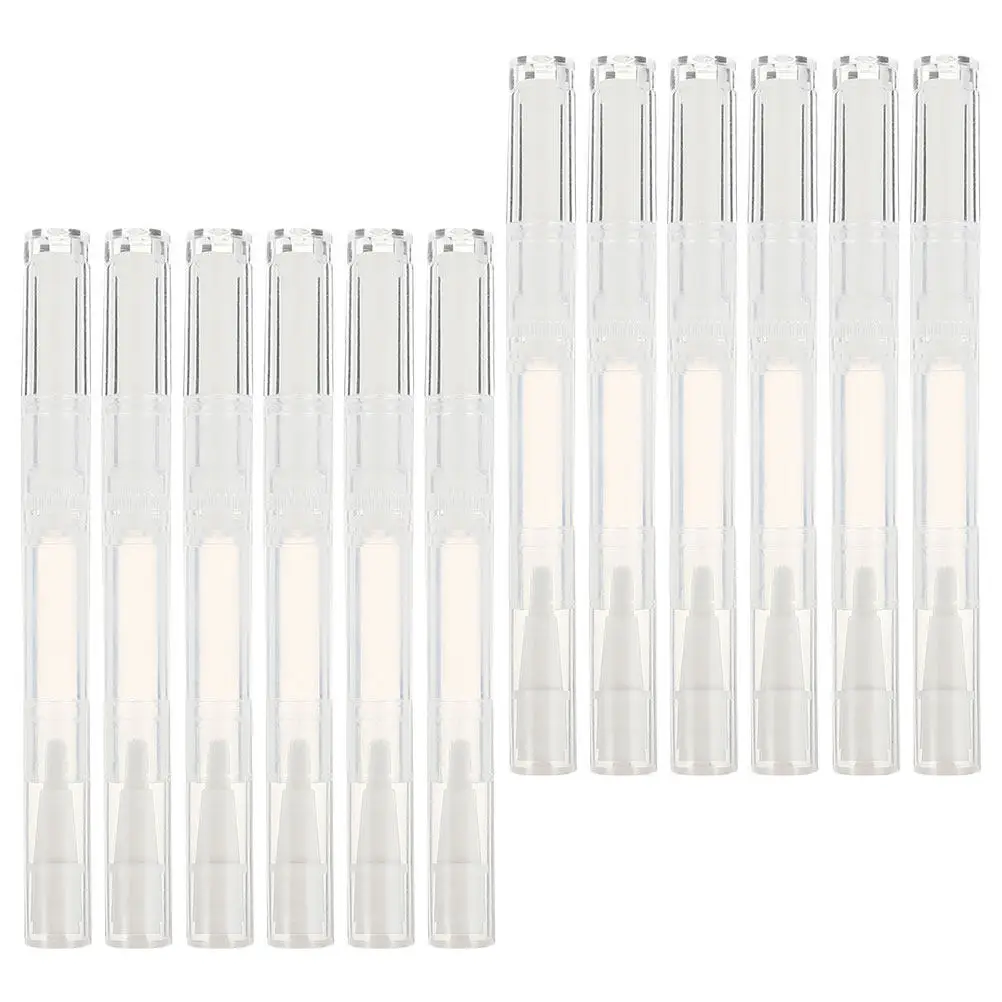 

15 шт. прозрачных пустых контейнеров-аппликаторов для масла для ногтей, многоразовые тюбики для ухода за ногтями, блеска для губ, средства для роста ресниц