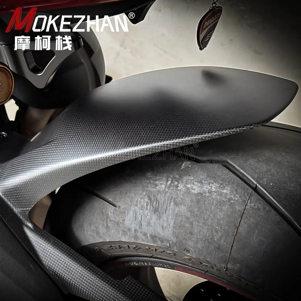 For DUCATI Panigale V4 S R V4R Streetfighter V4 V4S 2024+ Carbon Fiber Rear Fender Hugger Mudguard Motorcycle Accessories