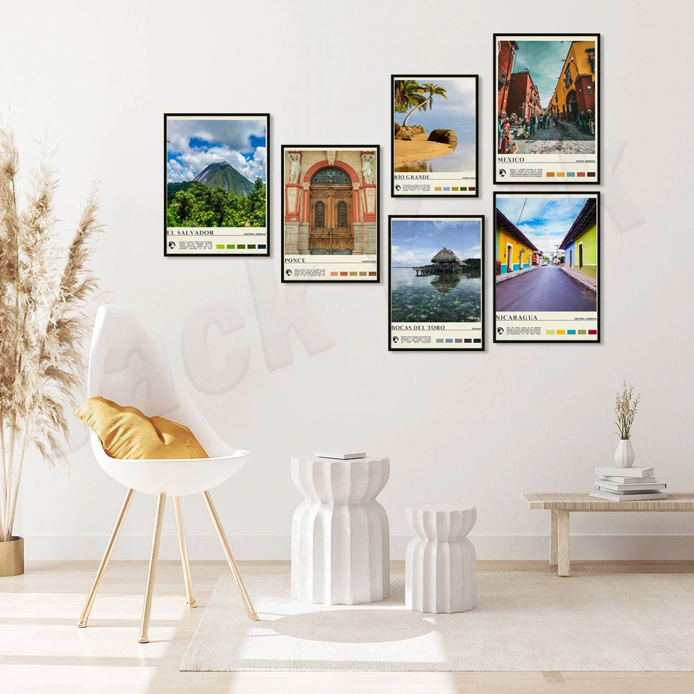 

Nicaragua, Toronto, Antigua, Guatemala, Rio Grande, El Salvador, Costa Rica, Panama, Bocas del Toro, La Fortuna travel posters