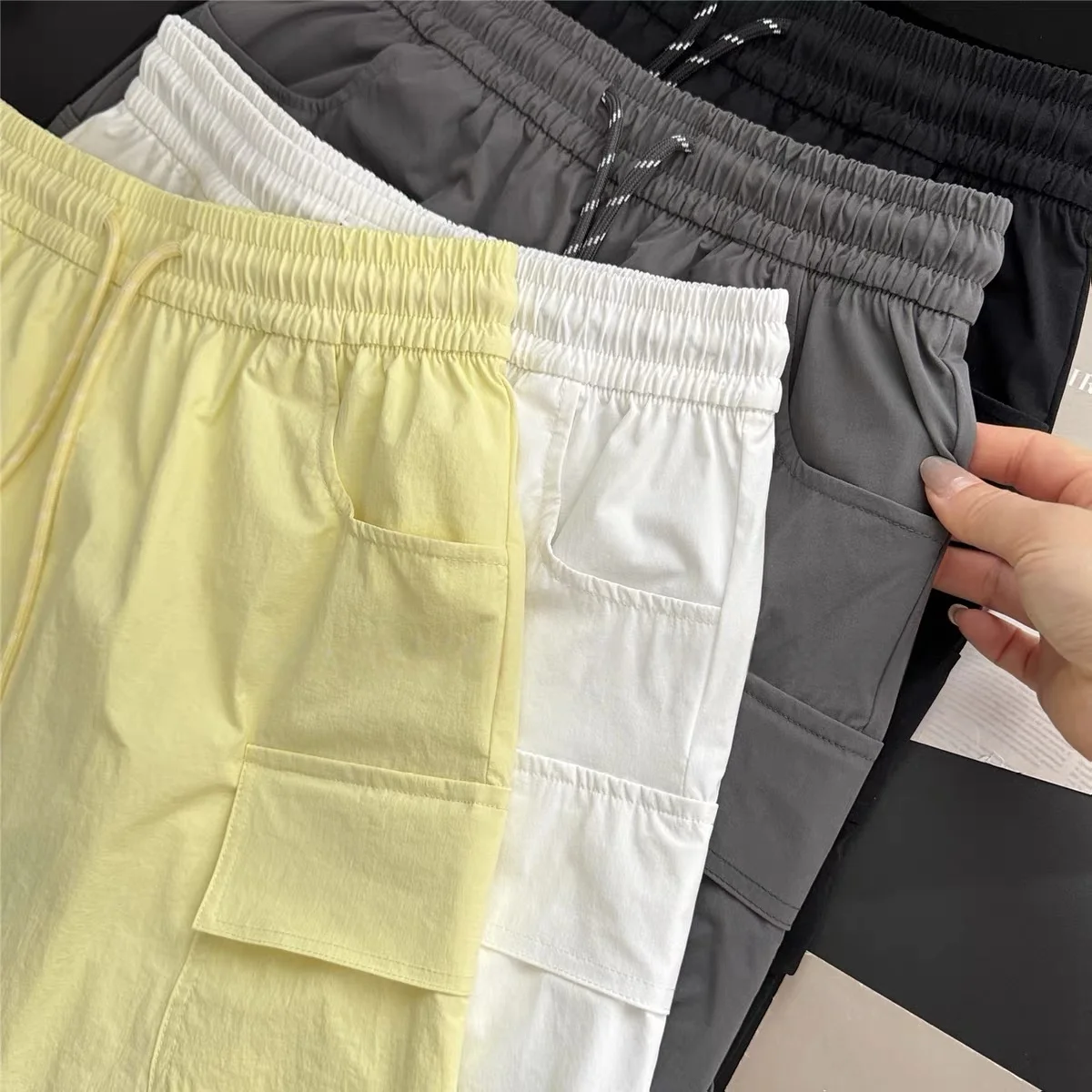 Outdoor Women's  Skirt Quick Dry Elastic Waist Multi Pocket Utility Skirt Commute Style High Waist Casual Pants