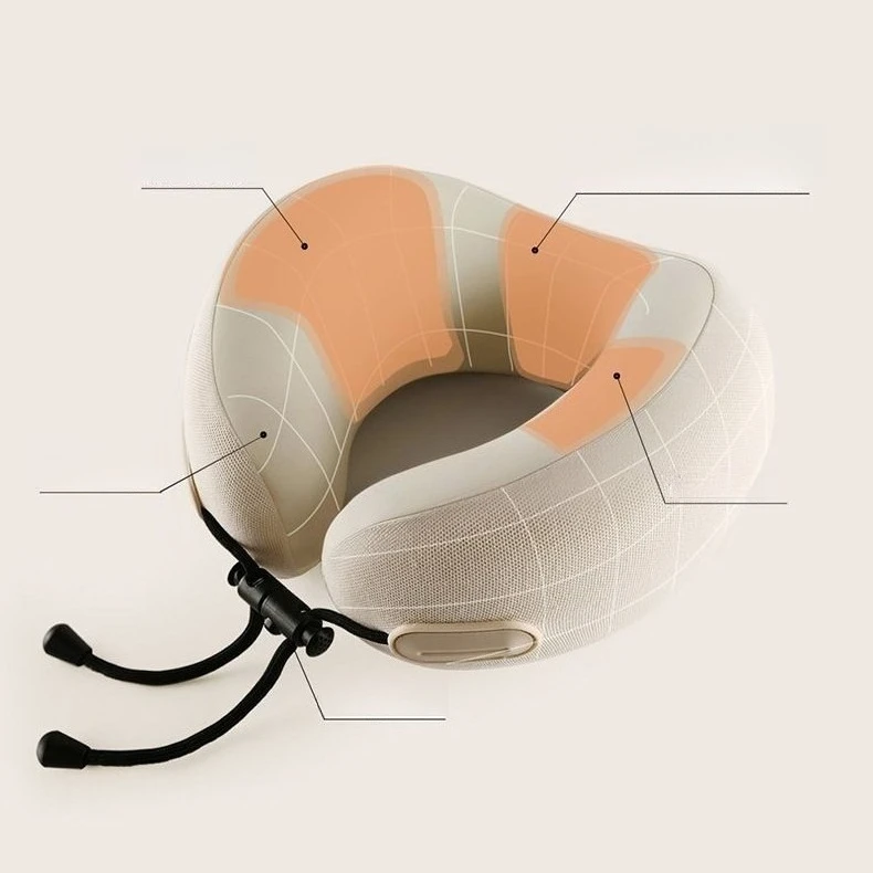 Portable Memory Foam Neck Pillow for Travel Sleeping on Car Plane Train U Shape Pillow