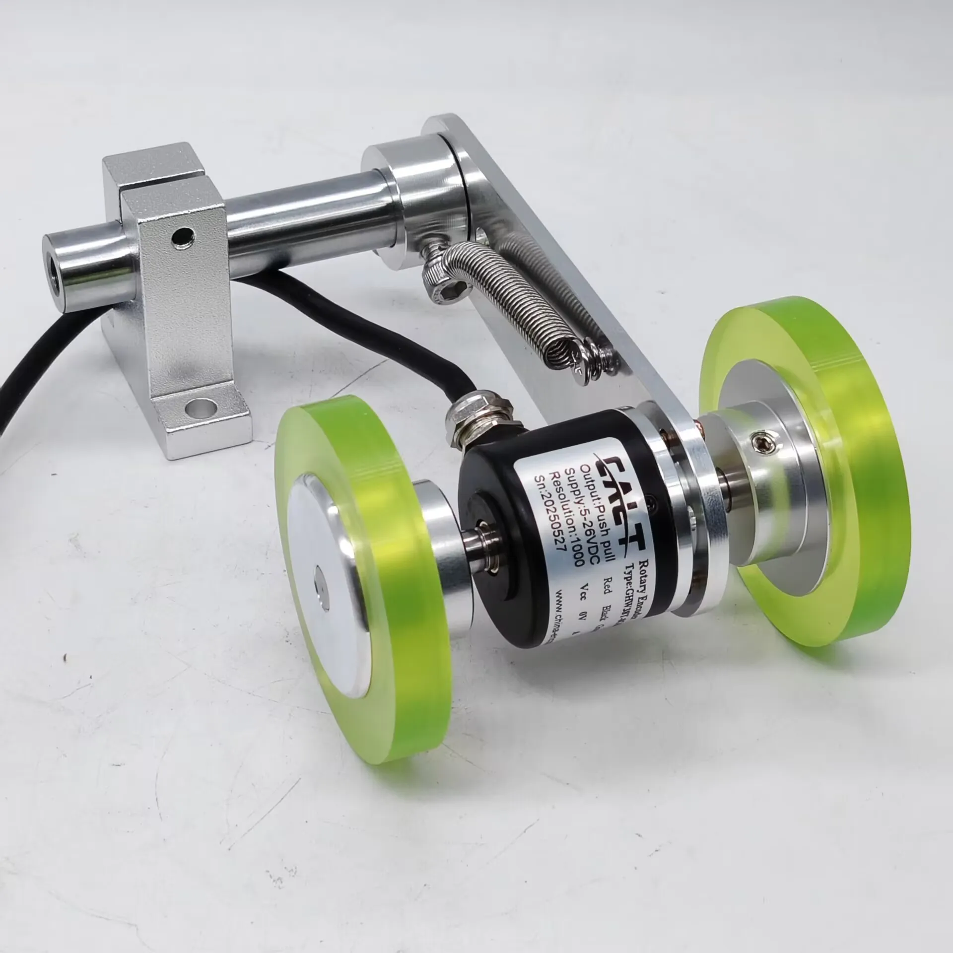CALT GHW38T-8G200BMP526-200/250/300mm 듀얼 휠 증분 인코더 200/500/600 라인 드라이버 5V