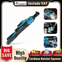 Podofo Electric Ratchet Wrench with 3/8'' Screwdriver Nut 580r/min Cordless Driver Impact Removal Screw For Makita 18V Battery