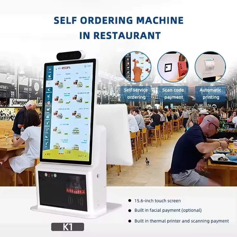 Factory Wholesale All-in-One Self Ordering POS Terminal Super Convenient Cash Register System for Supermarket Retail Store