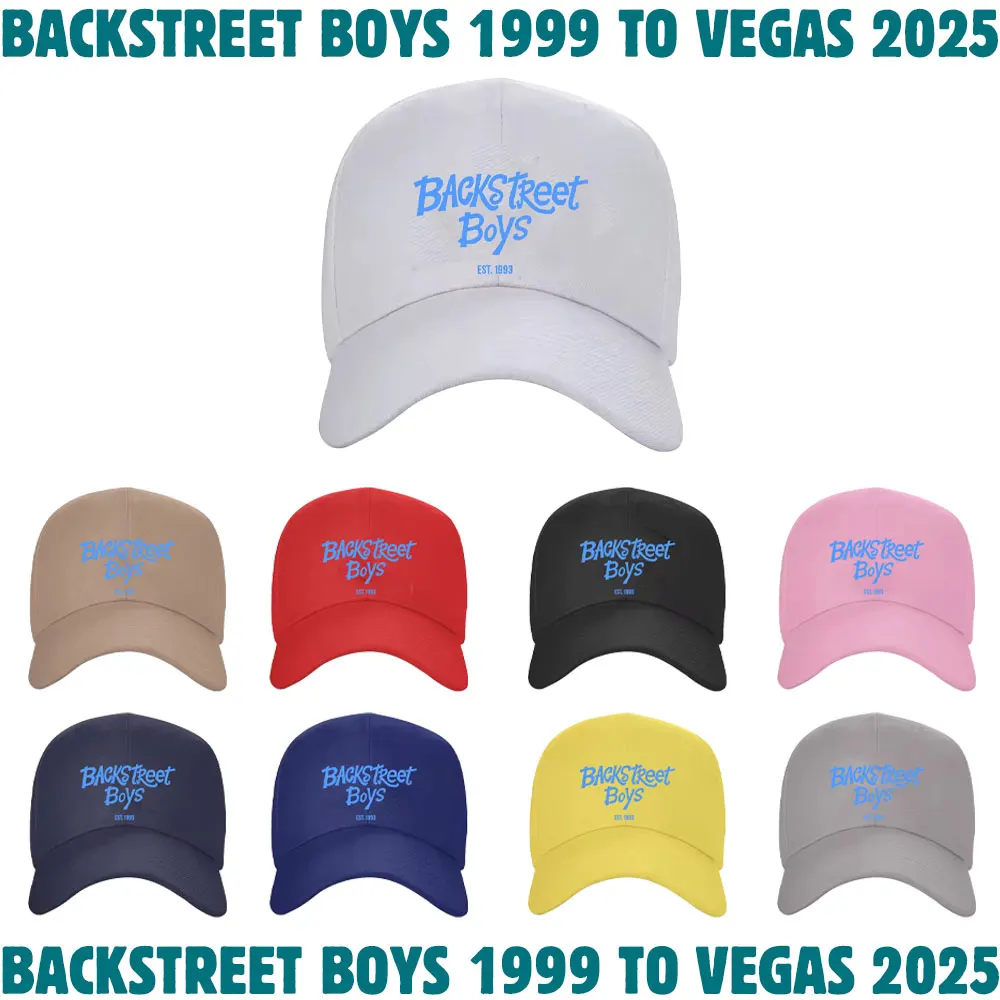 Backstreet Boys 1999 To 2025 Las Vegas Tour Unisex Baseball Cap Concert Polyester Hats Outdoor Activities Adjustable Snapback