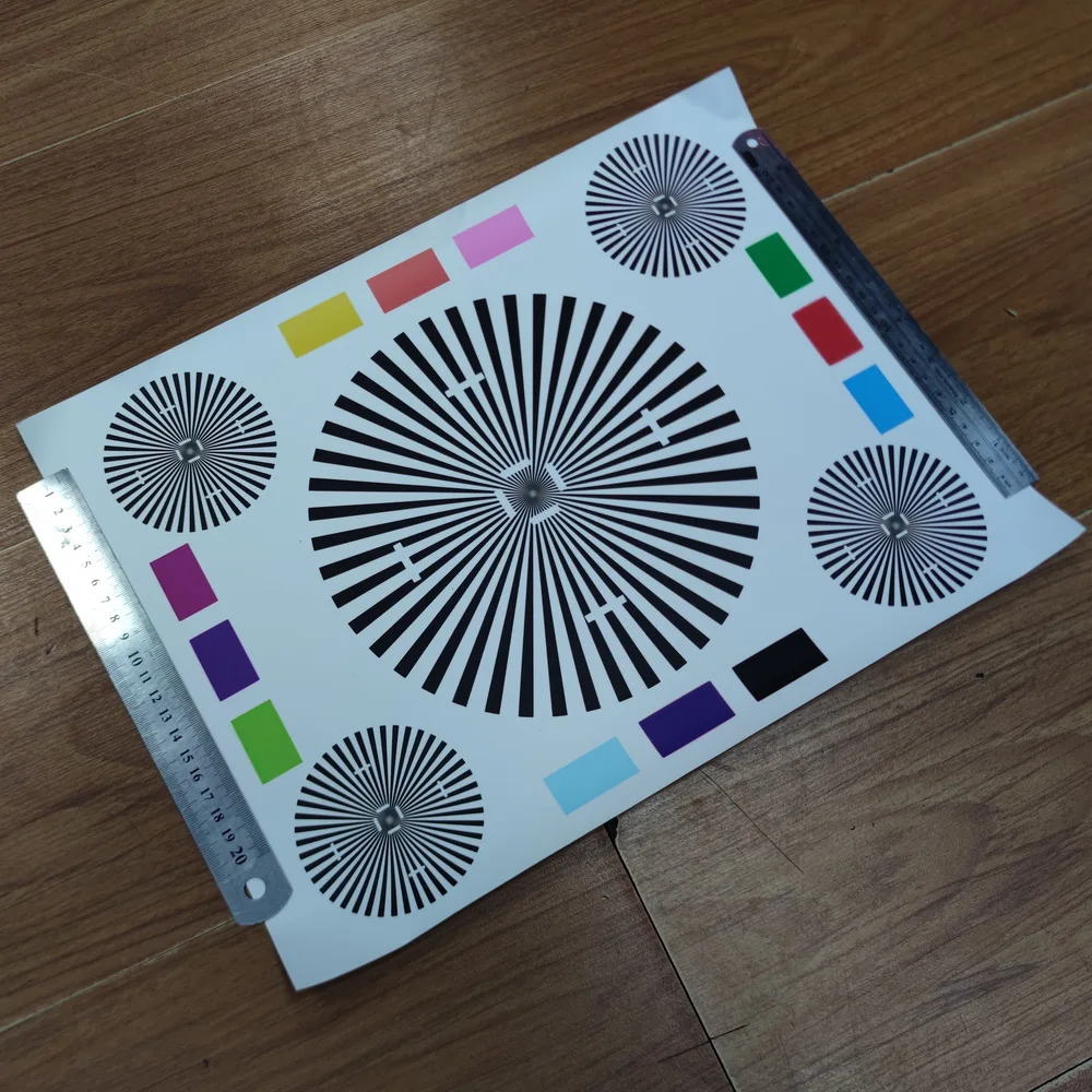 CCTV Camera Test Chart For camera Focusing Test Camera Lens Test Drawing