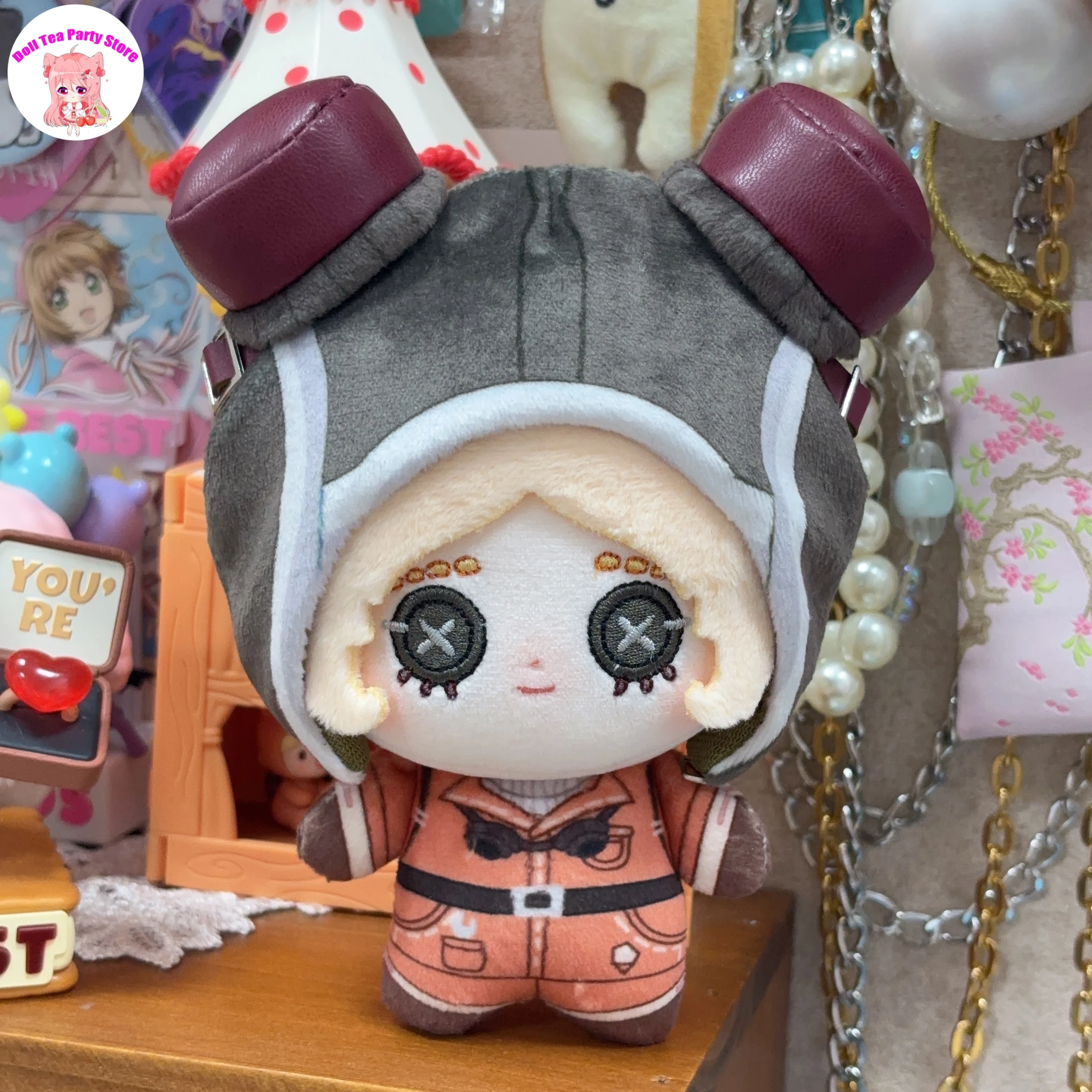 

Mechanic Tracy Reznik Series Detachable Hat Cotton Doll 10CM Anime Identity Ⅴ Plush Starfish Body Dolls Pendant Toys Keychain