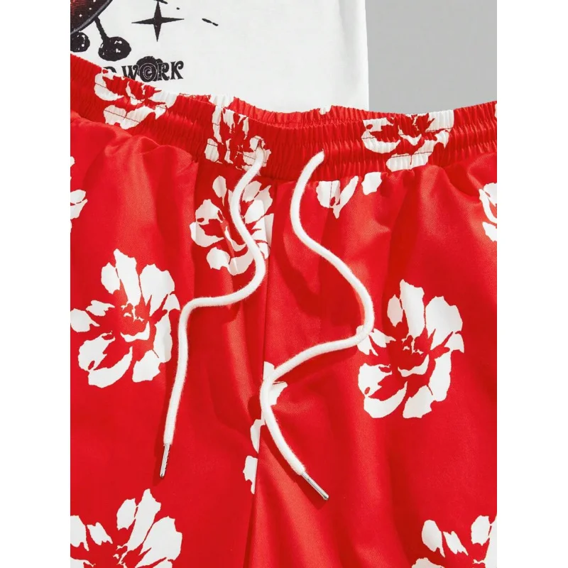 Men's Fashion Top and Bottom Clothing Set Men Summer Clothing Big Size Men's Clothes for Man Y2k Tracksuit Man Short Sets Sports